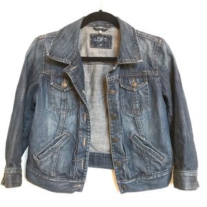 Ann Taylor Loft Jean Jacket - Blue Denim - size 4